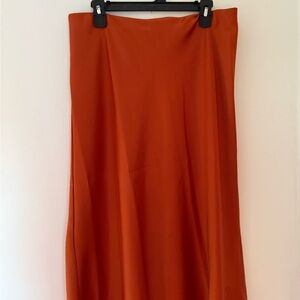 Rachel Zoe Vibrant Orange A-Line Skirt